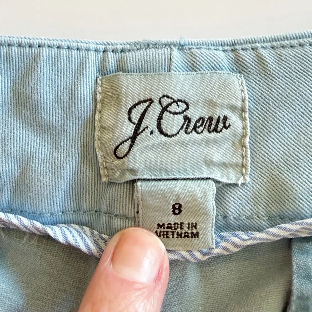 J. Crew Women's Pale Aqua Chino Shorts